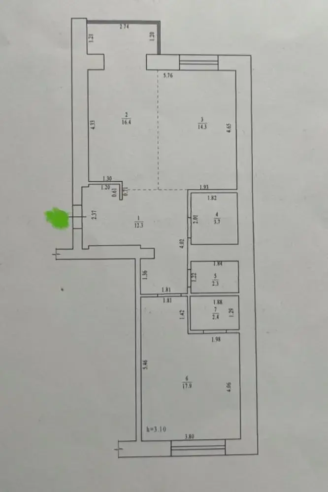 Квартира · 2 кімнати — Центр