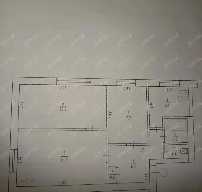 Квартира · 3 кімнати